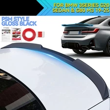 For BMW  G20 G80 M3 2019+ Gloss Black PSM Ducktail Spoiler Aggressive Styling