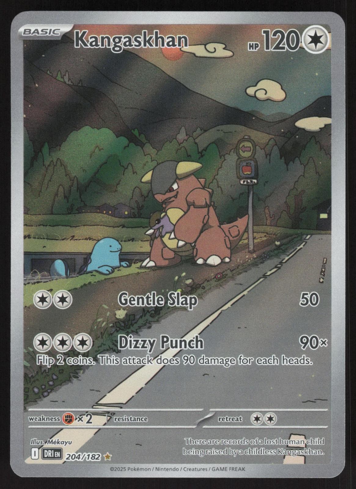 Kangaskhan 204/182 Illustration Rare Destined Rivals Pokemon Holo Near Mint