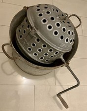 1900 - 1920 Antike Waschmaschine mit Verzinkter W&auml;schetrommel Historische Deko