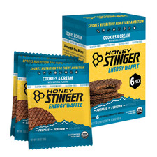 Honey Stinger Organic Gluten-Free Energy Waffle Snack, Cookies  Cream, 1.06 oz,