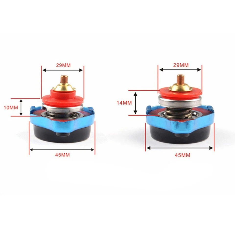 Tapón radiador medidor termostático coche 1,3 bar cabezal grande medidor de temperatura del agua para coche Foto 3 de 4