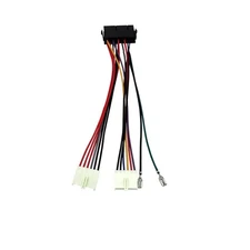 ATX to AT Power Supply Adapter 20Pin ATX to 2-Port 6Pin Converter Power Cable