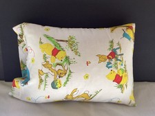 Vintage Winnie the Pooh Child's Pillowcase. Measures approximately 12X17 inches