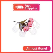 4Pcs Pacifier Adapter Rings Transparent Silicone Rings for Pacifier Clip Button