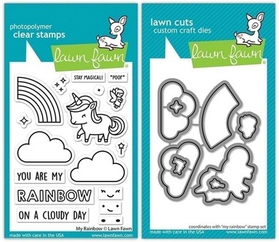 Lawn Fawn My Rainbow - Stamps & Dies - Two Item Bundle