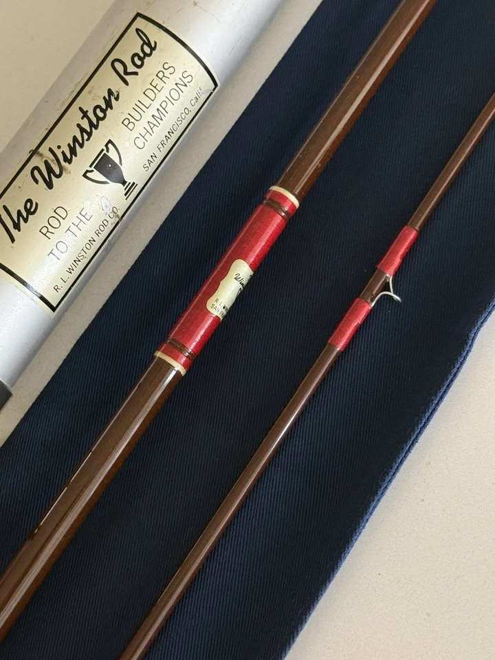 **BEAUTIFUL**🔥~RARE~ WINSTON SAN FANSICO FIBERGLASS 5wt. 7’6”in 2pc Fly Rod🔥 - Image 4 of 4