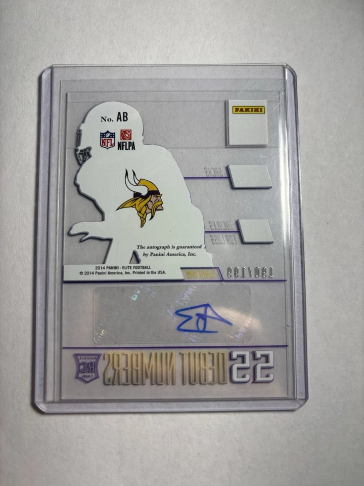 2014 Panini Elite - Rookie Debut Anthony Barr #AB Signatures /199 (AU, RC) - Image 3 of 4