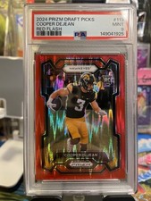 Cooper DeJean 37/49 Red Flash Prizm Rookie #113 PSA 9 