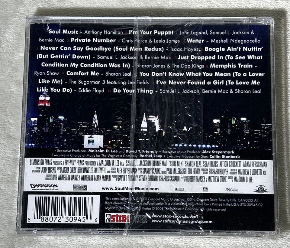 Soul Men Soundtrack Various Artists NEW SEALED CD 2008 Stax Hype - Image 3 of 4