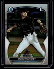 2023 Bowman Draft Chrome Refractors Andrew Lindsey RC Miami Marlins #BDC-18