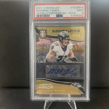 2021 Panini Chronicles Gold Marshal Yanda Auto /10 PSA 9 Pop 1! Baltimore Ravens
