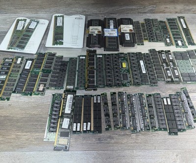 Bulk RAM Desktop Laptop Memory Mixed Brands Lot Of 53 / Untested