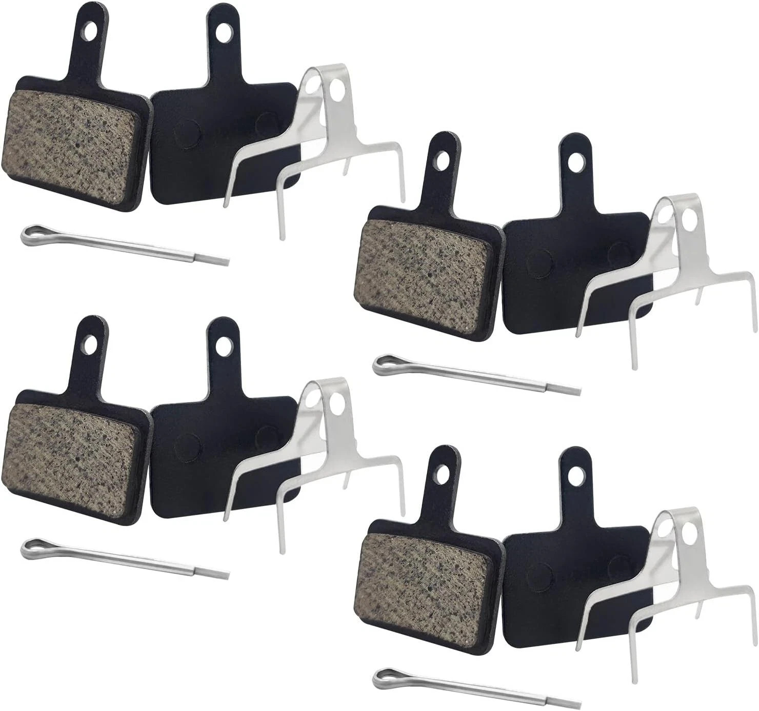 4 Pairs Bike Brake Pads, Ceramic Bicycle Disc Brake Pads Fit