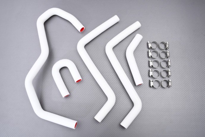 Tuyaux de radiateur eau en silicone blanc pour SSV Yamaha Rhino 660 F tout-terrain