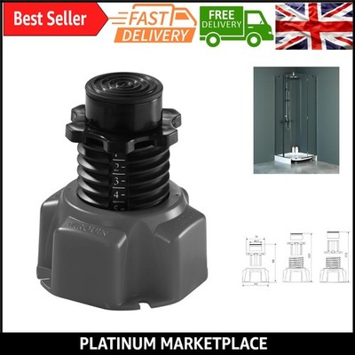 Robuste schwarze Edelstahl Duschwanne Füße Set - verstellbare Unterstützung fo...