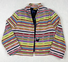 Painted Pony VTG Southwestern Serape Striped Jacket Women’s XL Made in USA