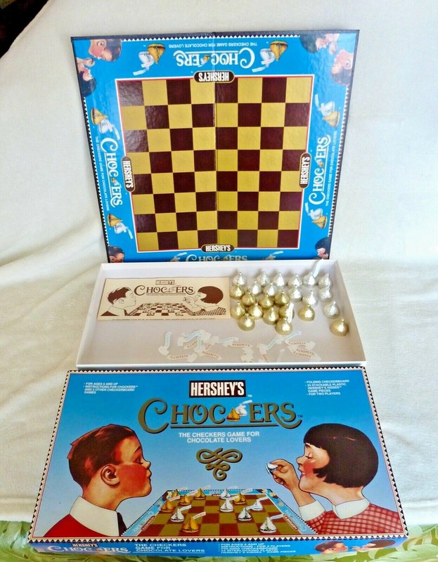 Hershey's Chockers Checker Game, Complete, EXCELLENT, Never Used, 1991, USA Made