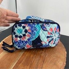 Vera Bradley Travel Toiletry Bag Makeup Case Toiletries Black Blue Pink Floral