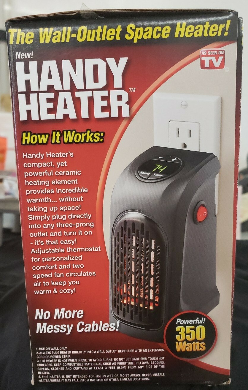 Handy Heater Wall Outlet Space Heater 400 Watts As Seen On Tv New Space Heaters Home Garden Worldenergy Ae