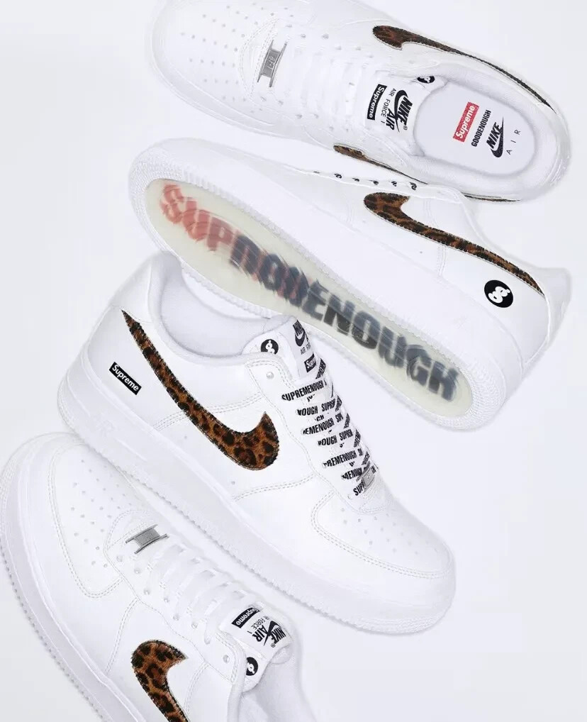 The Supreme x GOODENOUGH x Nike Air Force 1 Low Releases