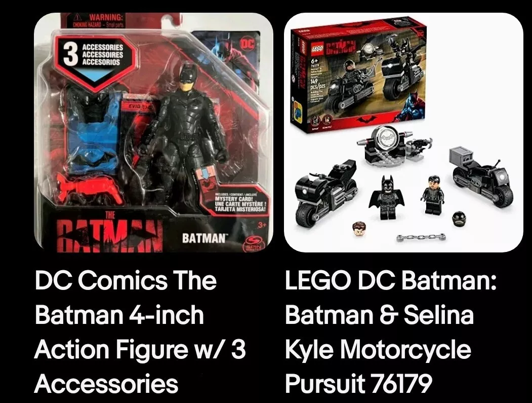 LEGO DC Batman: Batman & Selina Kyle Motorcycle Pursuit 76179 Building Kit;  Cool Super-Hero Toy for Kids Aged 6+ (149 Pieces)