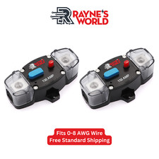 2 PACK 150 Amp 12-48V DC Inline Circuit Breaker with Cover Car/Audio/Boat/Solar