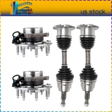 Front CV Axle Shaft Wheel Hub Assembly For GMC Yukon Xl 2500 Chevy Suburban 4WD