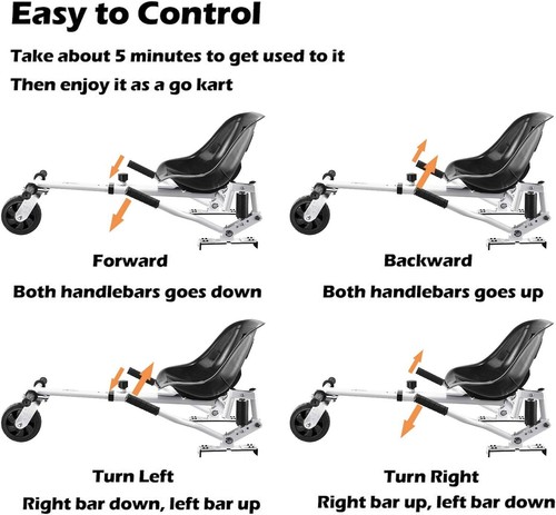 Hover seat Attachment, Hover Go Kart, Hoverkart For Electric Scooter