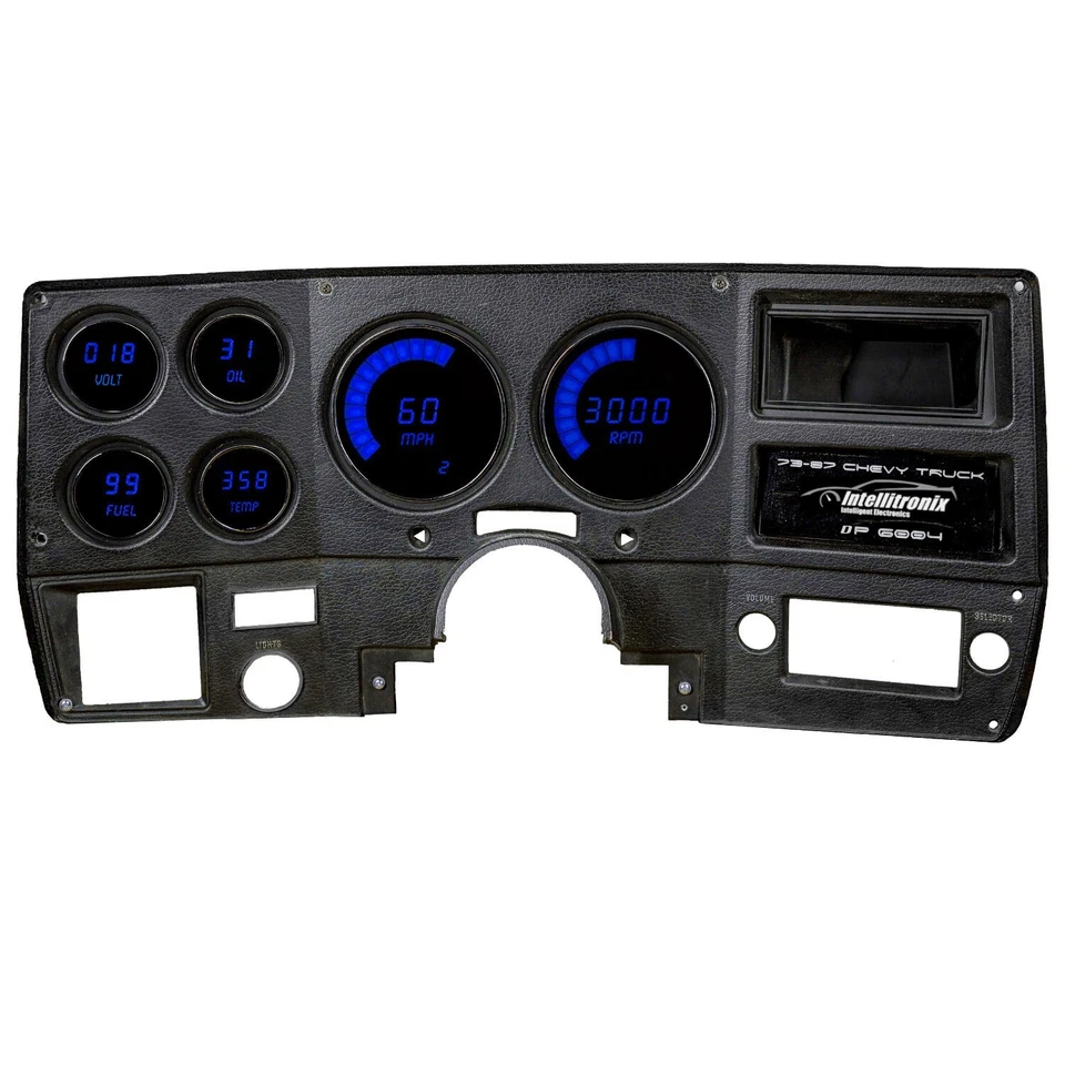 1973-1987 Chevy Truck Digital Dash BLUE LED Intellitronix DP6004B Made In USA! - Image 2 of 4