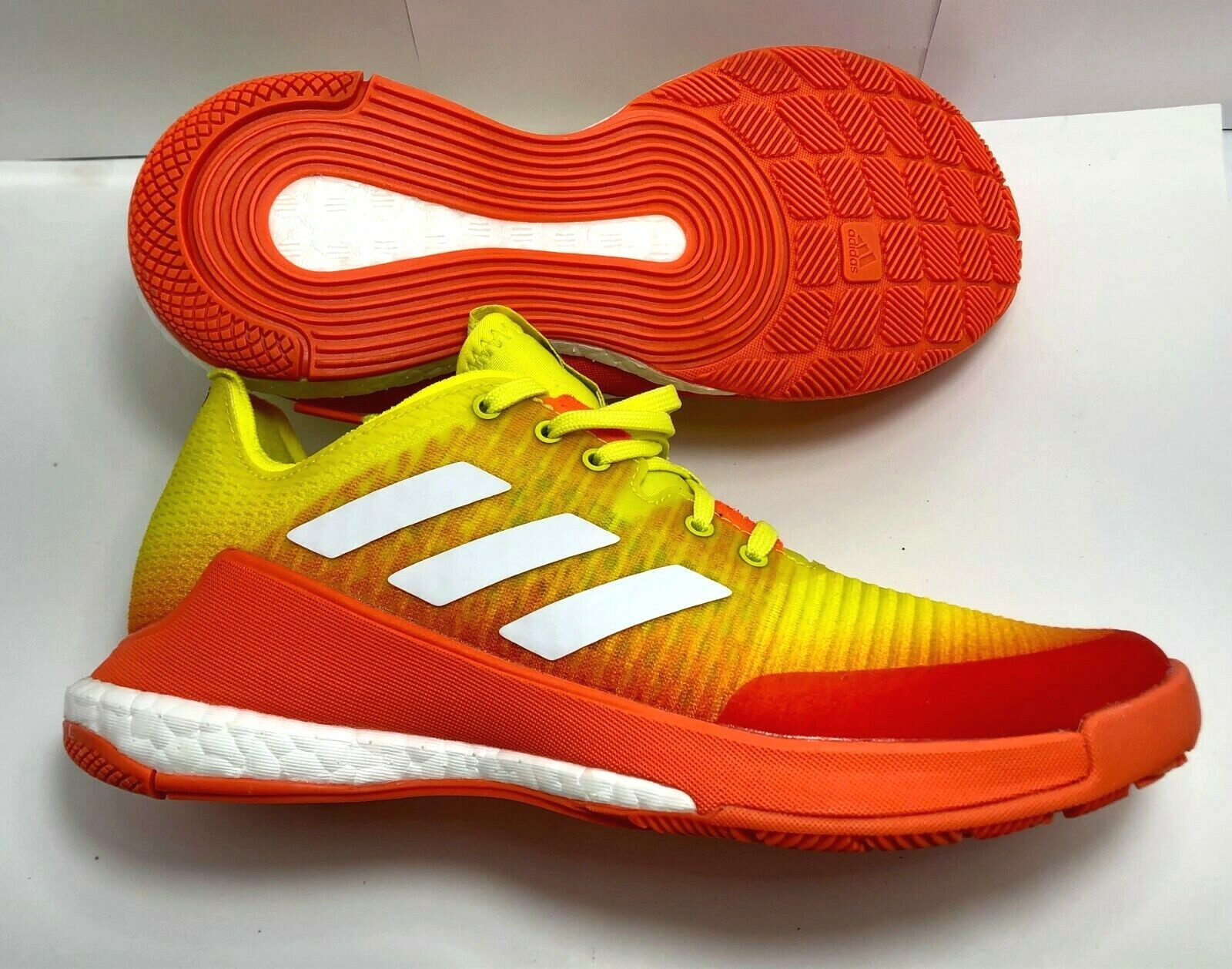Yellow adidas sales volleyball shoes