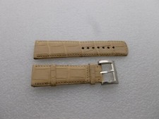 Genuine Michele 24 mm Sand Alligator Watch Band Strap Pre-Owned