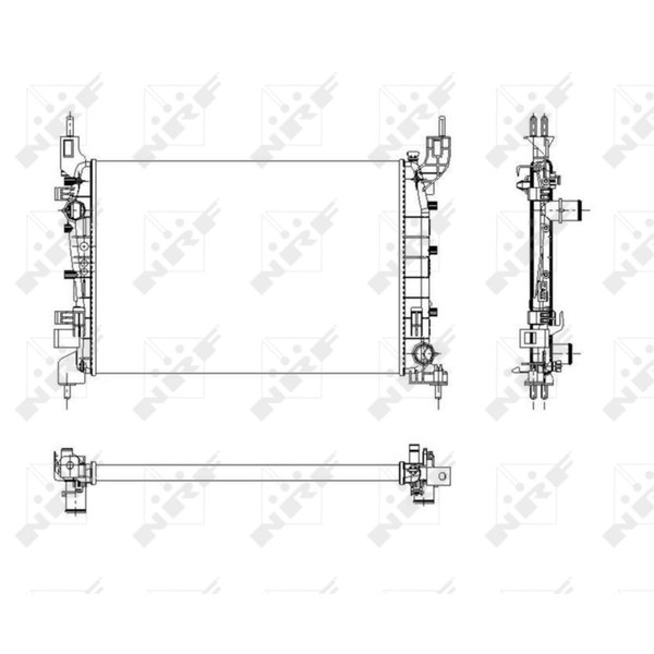 KüHler WasserküHler MotorküHler Passend FüR Fiat Linea 323 110 1.4-image