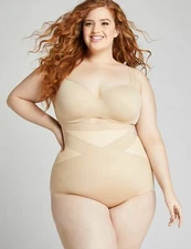 NEW LANE BRYANT CACIQUE CONTROL WEAR CAFE MOCHA HIGH WAIST BRIEF SHAPER SZ 22/24