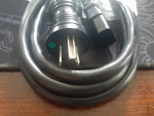 Hospital Grade Green Dot 12ft 16AWG 5-15P C13 Black Power Cord-NEW