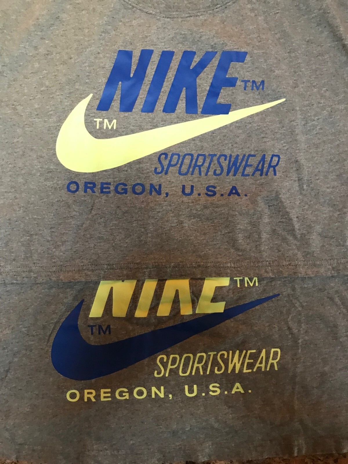 Nike Sportswear Oregon USA Large Logo Graphic T Shirt… Gem