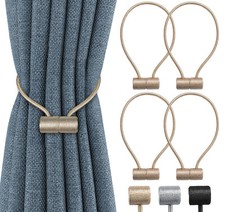 4 Stück Magnetische Vorhang Raffhalter Gardinen Stark Halter Magnetverschluss