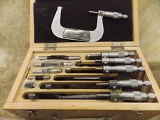 NEW 6 Piece Mechanical Outside Micrometer Set 0 to 6" Range .0001 549.85 Value