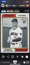 [DIGITAL CARD] Topps Bunt 2023 GABRIEL MORENO 1974 HERITAGE B&W BASE RC, DBACKS