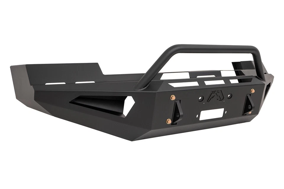 Parachoques delantero Fab Fours de acero rojo con protector pre corredor para 05-07 F-250 / F-350 Foto 4 de 4