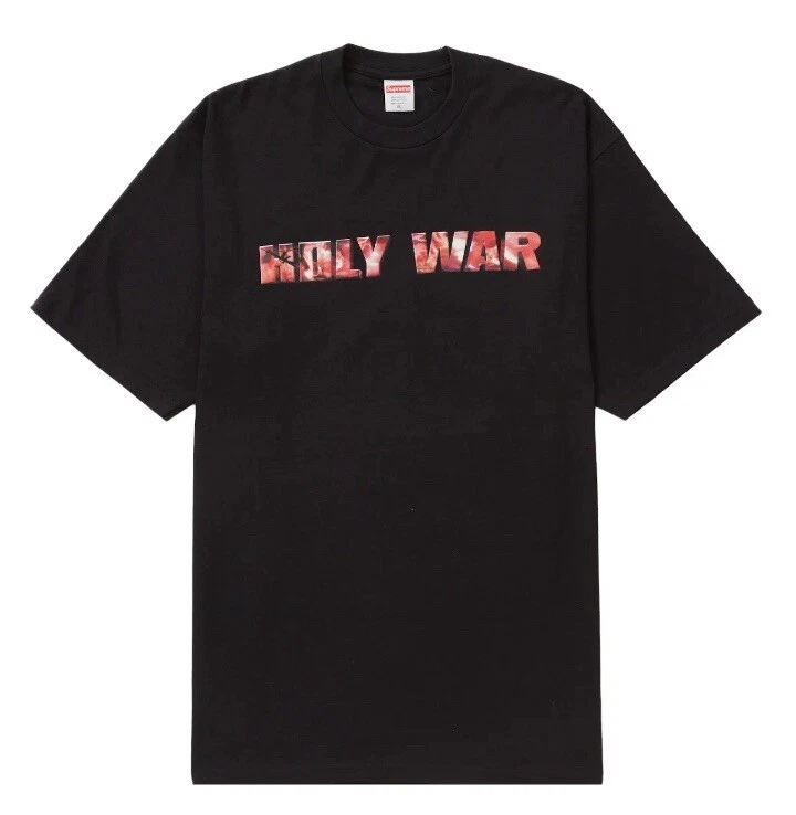 Tee shirt noir Supreme Holy War   Taille Large