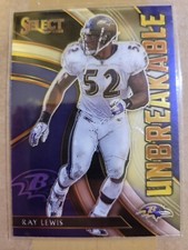 Ray Lewis 2020 Panini Select Football Unbreakable  #U14 NrMt