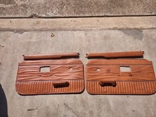 1970-1976 Mgb Door Panels With Chrome Strip Brown Oem