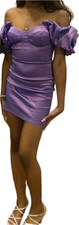 Windsor Lavender/Purple Puff Off-Shoulder Mini Dress - Small