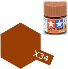 Tamiya 81534 Acrylic X34 Metallic Brown Mini 1/3 oz Free Shipping