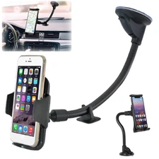 Car Windshield Mount Holder Stand Cradle GPS for Cell Phone Tablet Universal 360