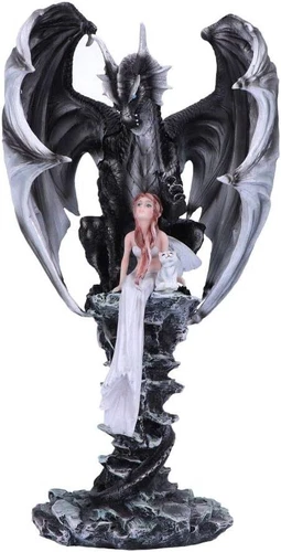 Nemesis Now NYA Fairy Dragon Figurine, Black, 37.5cm