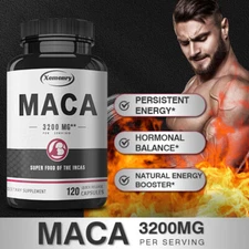 Maca Capsules 3200mg - Enhance Sexual Health, Energy, Endurance and Performance