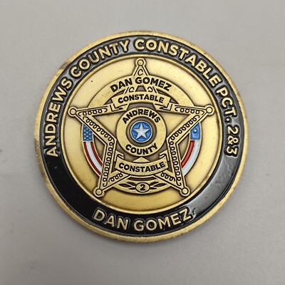 The Srate of Texas Andrews Constable Challenge Coin