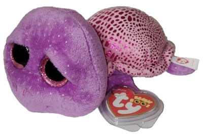 Ty Beanie Boos   SLOW-POKE Purple Turtle 6'' NEW MWMTs Plush Stuffed Animal Toy