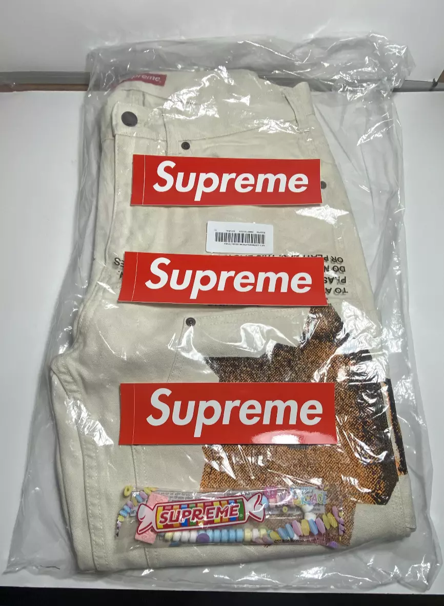 100% Original Lowman/Supreme Double Genou SS22 Naturel Neuf avec étiquette 